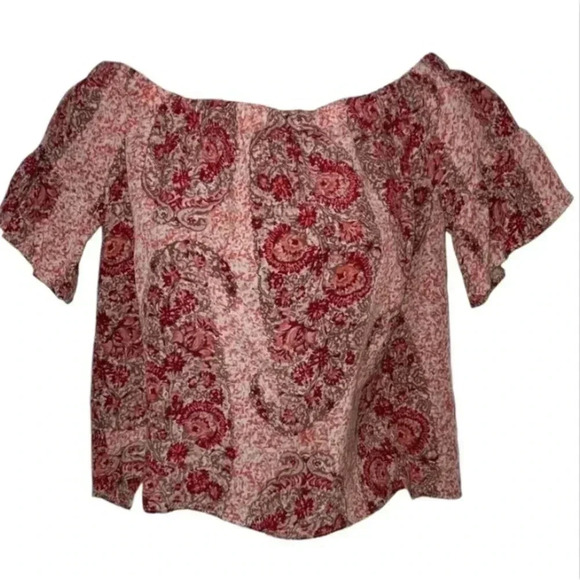 Madewell ๐ฅ100% Silk Off the Shoulder Top size extra small - Picture 3 of 11